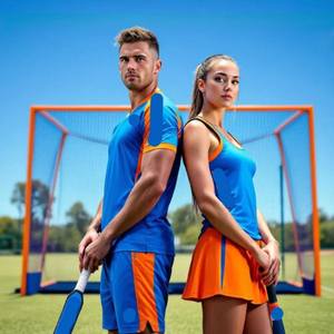 Tenues d'équipe de hockey sur gazon par sublimation, design personnalisé, tailles, logos, combinaisons de couleurs, adulte unisexe, fabriqué par Eoin Winston Sports - Product Image 2