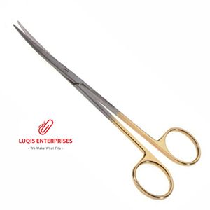 กรรไกร PAR แบบโค้ง  ใบมีดหยักละเอียด ทำจากทังสเตนคาร์ไบด์  เครื่องมือผ่าตัดสแตนเลสสตีล  เครื่องมือ ENT ความแม่นยำสูง - Product Image 4