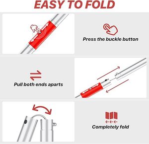 Heavy Duty Snake Catcher Stick Collapsible Professional Reptile Tongs Rattlesnake Grabber <b>Tool</b> <b>Safe</b> Handling Equipment - Product Image 4