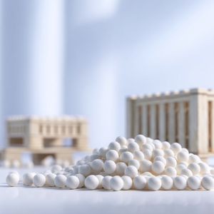 Emballage d'exportation PLA+PBAT+Amidon de maïs, composé de billes de remplacement biodégradable et compostable de qualité alimentaire pour l'expédition isolée - Product Image 1