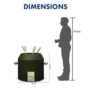 Parrilla Tandoor de Carbón de Acero Inoxidable, Duradera, con Seguridad contra Llamas, Sin Humo, Calentamiento Rápido, Portátil, Compacta, para Exteriores, Camping y Picnic - Product Image 5