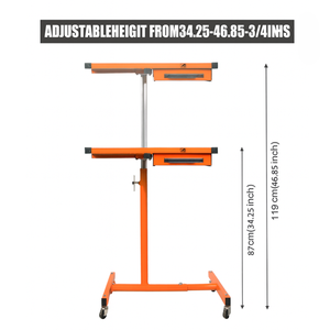 Chariot de soudage MIG industriel robuste en métal à 4 roues avec support pour bouteille de gaz, utilisation en atelier, OEM GARWMW000 - Product Image 1