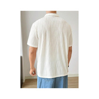 Chemises en toile pour hommes à manches courtes personnalisées - Haute qualité, séchage rapide, couleur unie, livraison gratuite