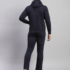 Ensemble de survêtement en molleton 100% coton avec sweat à capuche et pantalon ample, personnalisable avec logo, en tissu French Terry - Product Image 2