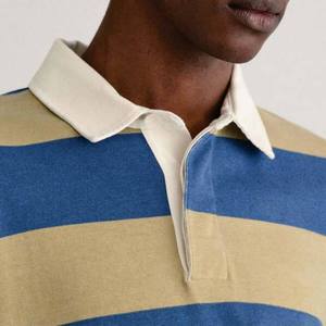 2026 High Quality Printed <b>Long</b> <b>Sleeve</b> Rugby <b>Men's</b> <b>Polo</b> <b>Shirts</b> Breathable Fabric 300GSM Drop Shoulder Unisex Wear <b>Polo</b> <b>Shirts</b> - Product Image 5