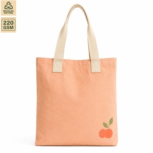Custom Printed Cotton <b>Canvas</b> Grocery Tote Bag 220 GSM Reusable Retail <b>Shopper</b> Wholesale OEM Private Label Manufacturer Exporter - Product Image 2