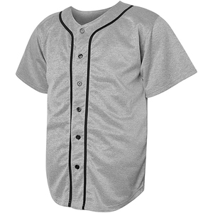 เสื้อเบสบอลระบายอากาศได้ดี เนื้อผ้านุ่ม แขนสั้น ติดกระดุมเต็มตัว ทรงหลวม ทนทาน เหมาะสำหรับการเล่นเกมทีมกลางแจ้ง - Product Image 6