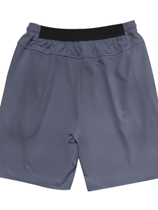Men's Solid Hooded Sleeveless Vest Shorts Set Gray Cotton French Terry Summer Casual Breathable Sport Outfit 2Pcs Made - Product Image 5