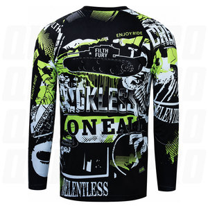 Long Sleeve Dirt Bike Jersey Men Custom OEM ODM Motocross Motorcycle Racing Shirt Breathable Quick Dry Off Road Cycling Jerseys - Product Image 4