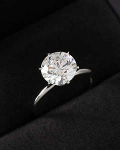 Igi/gia ตัดเพชรที่โตแล้ววินเทจ14K สีขาวแต่งงาน/แหวนหมั้นใส่ได้ทั้งชายและหญิงสีขาวทองสำหรับงานเลี้ยงครบรอบ-คุ้มค่า - Product Image 1