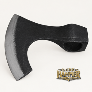 Hacha Vikinga Medieval Forjada a Mano, Cabeza de Acero de Alto Carbono, Hoja Texturizada con Borde Barba - Product Image 2