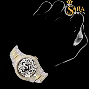 VVS Moissanite นาฬิกาฮิปฮอปประดับเพชรกรอบสแตนเลสทรงสี่เหลี่ยมหรูหราปรับแต่งได้ตามต้องการ - Product Image 2