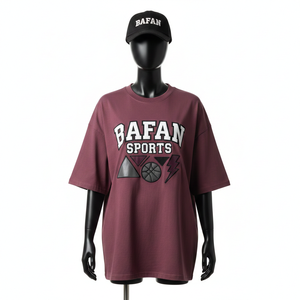 T-shirt oversize pour femme en coton de haute qualité, respirant, toucher doux, impression en relief, logo personnalisé, t-shirts oversize en coton pour femme - Product Image 1