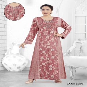 Roopali Creation Latest Dubai Style Ethnic Panel Design <b>Kaftan</b>/Abaya Embroidery Diamond Work Ankle Length <b>Long</b> Sleeves Capsule - Product Image 1