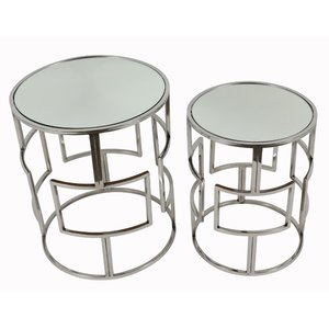 High-End Handmade Modern Decorative <b>Glass</b> Top Accent <b>Table</b> with Artistic Metal Framework for Luxury Home Interiors - Product Image 3