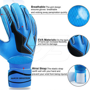 Gants de gardien de but en cuir de qualité supérieure pour sports de plein air, avec design imperméable, sangle de poignet réglable, faible MOQ - Product Image 2