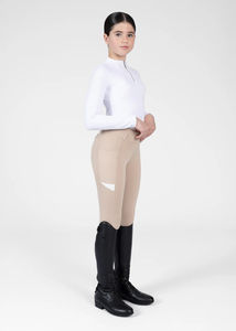 Pantalons d'équitation pour enfants, coupe slim, tissu extensible respirant, jodhpurs durables pour l'entraînement, la compétition et le confort. - Product Image 4