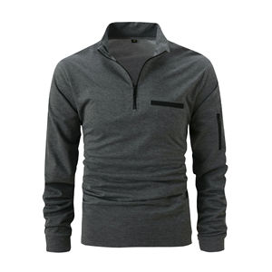 Wholesale High Quality Comfort Long Sleeve Polo <b>T</b>-<b>shirts</b> <b>Collar</b> Luxury Cotton Polo <b>Shirt</b> for Man Plus Size Men's Polo <b>Shirts</b> - Product Image 3