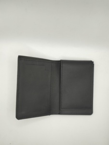 Genuine Leather Short Men <b>Wallet</b> High Quality Custom Logo Black Wholesale Men Customized Multi Card Premium <b>Holder</b> Factory 2023 - Product Image 2