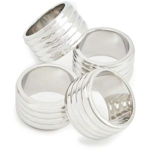 <b>Matte</b> Finish Metal Napkin Ring Designed For Minimal Dining <b>Tables</b> Clean Decor Styles And Contemporary <b>Table</b> Presentation - Product Image 6