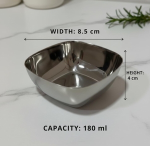 Tazón para Servir Alimentos de Acero Inoxidable de Alta Calidad, Vajilla Metálica Pulida para Cocina, Restaurante, Hotel, Suministro al por Mayor para Catering - Product Image 2