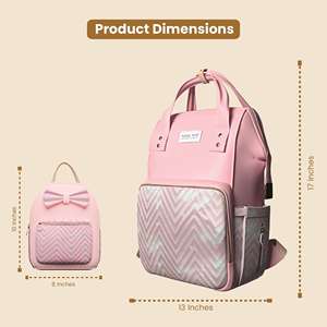 Polka Tots MamaMini Luxe Duo Bolsa De Pañales-Melocotón - Product Image 3