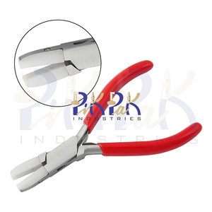 Pince à nez plat avec mâchoires en Nylon 125mm poignées en PVC sertissage pêche fabrication de bijoux outil d'emballage de fil - Product Image 1