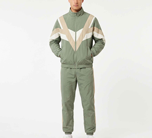 Premium Quality Men Windbreaker <b>Tracksuit</b> Set 2 1 <b>Retro</b> Streetwear Letter Print Drawstring Long Sleeve Regular Fit Lightweight - Product Image 1