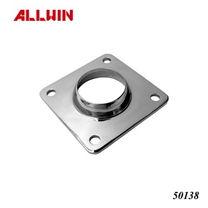 Tapa de Brida Redonda de Acero Inoxidable Estándar ANSI con Base de Pared para Riel de Tubería - Product Image 2