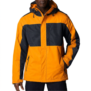 Men's Color Blocking <b>Waterproof</b> Casual <b>Winter</b> Coat with Zipper Reversible Eco-Friendly Front Logo Polyester Wadding - Product Image 6
