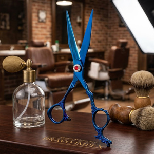 Precision Hair Cutting <b>Barber</b> Scissors Professional Stainless Steel Hairdressing Shears For Salon Use High Hardness <b>Set</b> Tool Kit - Product Image 1