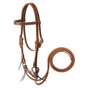 Accesorios de cuero para silla de montar western con estructura de madera protectora y herrajes de latón - Product Image 2