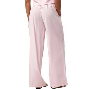 <b>Womens</b> High Waist Wide Leg <b>Lounge</b> Pants Soft Lightweight Casual Relaxed Fit Elastic Waist Travel Palazzo <b>Trousers</b> Daily Wear - Product Image 2
