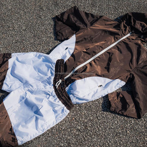 <b>Men's</b> Fitness <b>Shorts</b> Set Custom 100% Nylon Zipper Jacket Windbreaker with Sublimated Technique Windbreaker <b>Short</b> Set - Product Image 4