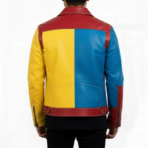 Veste en cuir véritable pour homme, vente en gros OEM, haute qualité, élégante, confortable, pour l'hiver et les activités de plein air, personnalisable, manches longues, logo sur le devant - Product Image 2