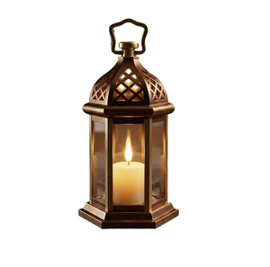 New Design Luxury Hanging Home Decor Stainless Steel Metal Candle <b>Lantern</b> With <b>Gold</b> Color Finished for Home & Garden Handmade - Product Image 1