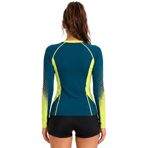 Maillot de bain extensible à manches longues pour femme, protection UV, séchage rapide, haute qualité, vente en gros - Product Image 2