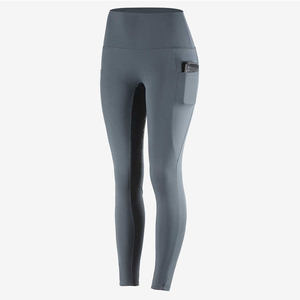 Leggings de equitación para mujer con logo personalizado, de moda, de material de spandex, talla personalizada, en oferta. - Product Image 6