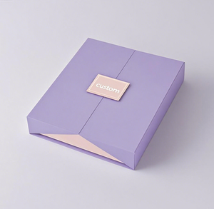 <b>Red</b> Gift <b>Box</b> for Notebooks and Pens Silver Embossed Logo Matt Lamination Recyclable Cardboard Packaging Customized Business - Product Image 3