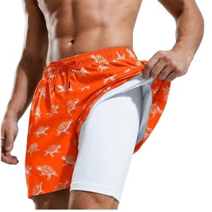 Pantalones Cortos Deportivos Extra Grandes para Hombre, Corte Holgado, Estilo Urbano, con Logotipo Personalizado y Cintura Elástica, para Ropa Deportiva al por Mayor - Product Image 3