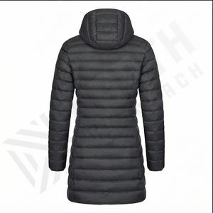 Chaqueta larga ligera de plumón para mujer con capucha, chaqueta acolchada con capucha ultraligera empacable para mujer, chaqueta acolchada con capucha, plumón de pato - Product Image 3