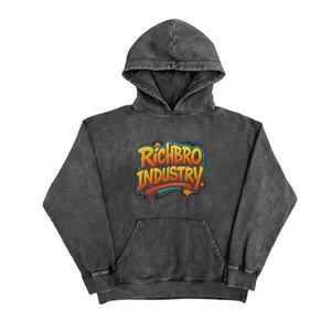 Custom Acid Washed Hoodie Men Vintage Style Streetwear Oversized Pullover OEM Private Label Cotton Hoodie Factory Wholesale - Product Image 1