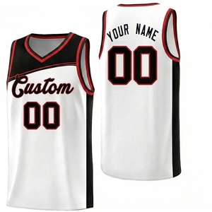 Maillot de basket-ball personnalisé sublimé vert jaune col en V sans manches en polyester anti-transpiration uniforme d'équipe adulte unisexe - Product Image 3