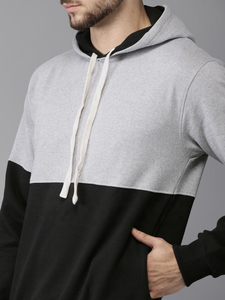Sweat-shirt à capuche pour homme en coton, coupe classique, décontracté, pour l'automne, noir, gris, BRG, sweats à capuche et sweat-shirts pour homme - Product Image 4