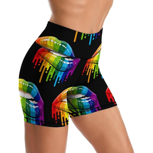 Pantalones Cortos Deportivos de Alta Calidad para Mujer, Pantalones Cortos de Yoga Elásticos de Cintura Alta para Ejercicio y Running - Product Image 1