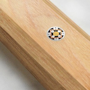 Couteau Santoku professionnel en acier inoxydable, couteau de cuisine avec manche en bois, 8 pouces, ambidextre, passe au lave-vaisselle, moderne, logo OEM personnalisé - Product Image 3
