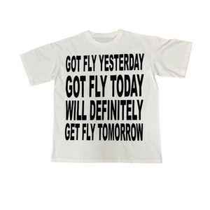 Camiseta de Algodón Grueso con Gráficos Personalizados, Estilo Urbano, Corte Holgado, OEM, Venta al Por Mayor, Camiseta Lisa para Hombre - Product Image 4