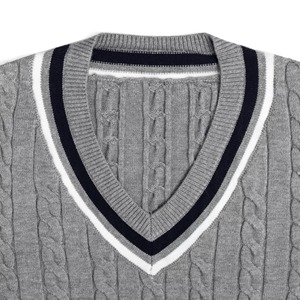 Pull pour homme, col rond, confortable, décontracté, manches longues, tricoté, usine de vêtements de grande capacité - Product Image 2