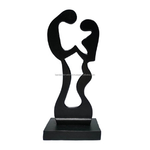 ประติมากรรมตกแต่งอลูมิเนียมด้วยสีทองและสีดำสำหรับตกแต่งบ้านประติมากรรมโลหะรายการของขวัญ Diwali - Product Image 5