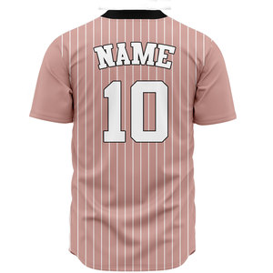 Maillot de baseball imprimé par transfert thermique, respirant, 100 % polyester, col en V, personnalisable avec le nom de l'équipe, uniforme de sport, maillot de softball - Product Image 2